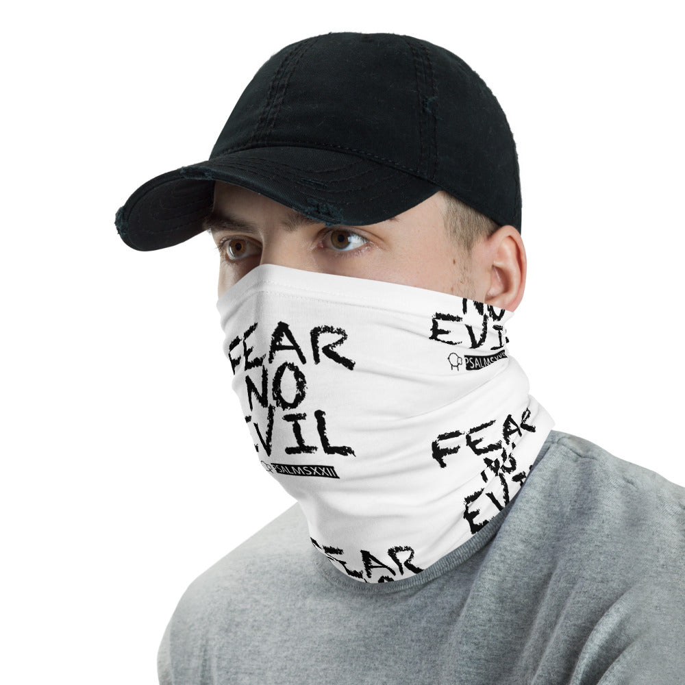 White Psalmsxxiii Neck Gaiter