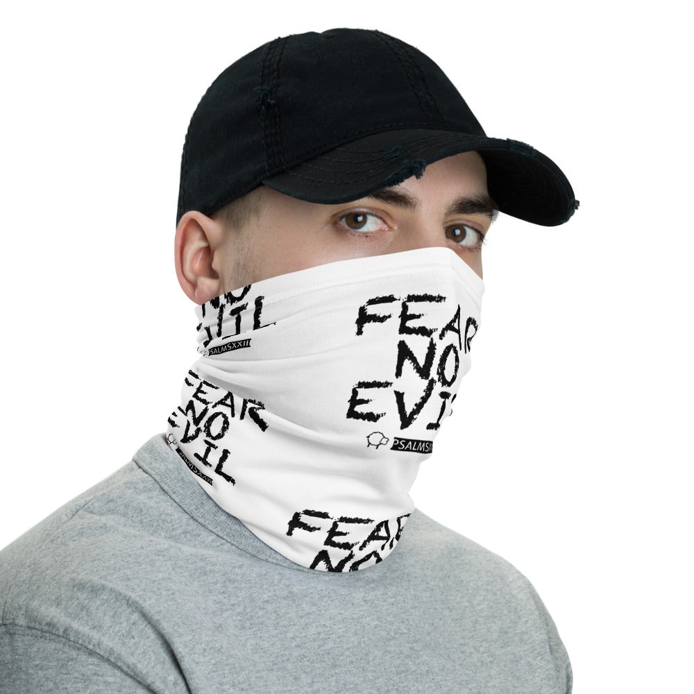 White Psalmsxxiii Neck Gaiter